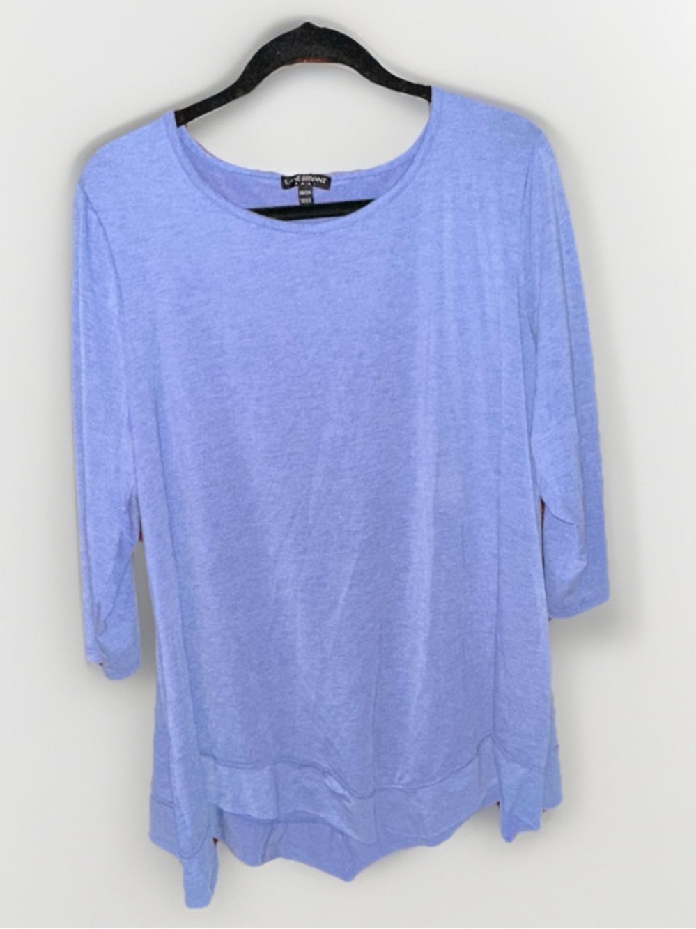 Lane Bryant Lavender Scoop-Neck Long Sleeve Top